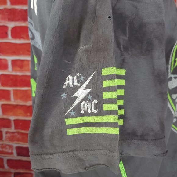 Affliction American Customs Distressed Men's Eagle T-shirt - Size: 2X - NWOT - Picture 5 of 12